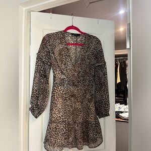Leopard print dynamite dress size xs